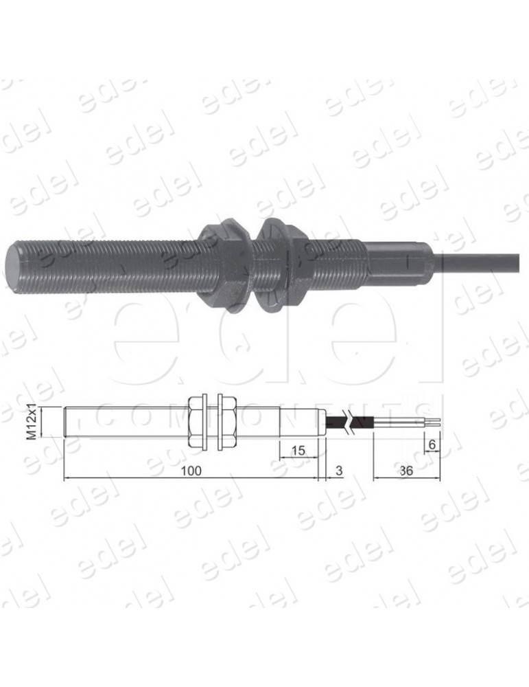 DETECTOR MAGNÉTICO STEM BIESTABLE NEGRO