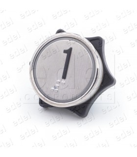 PUSH BUTTON HUNTER MD-7 1NO LIGHT 24V RED "1"