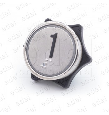 PUSH BUTTON HUNTER MD-7 1NO LIGHT 24V RED "1"