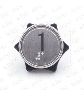 PUSH BUTTON HUNTER MD-7 1NO LIGHT 24V RED "1"