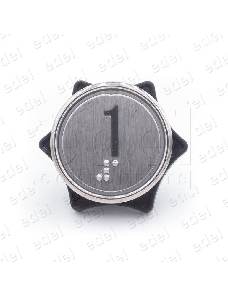 PUSH BUTTON HUNTER MD-7 1NO LIGHT 24V RED "1"