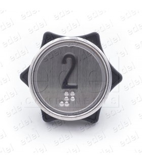 PUSH BUTTON HUNTER MD-7 1NO LIGHT 24V RED "2"