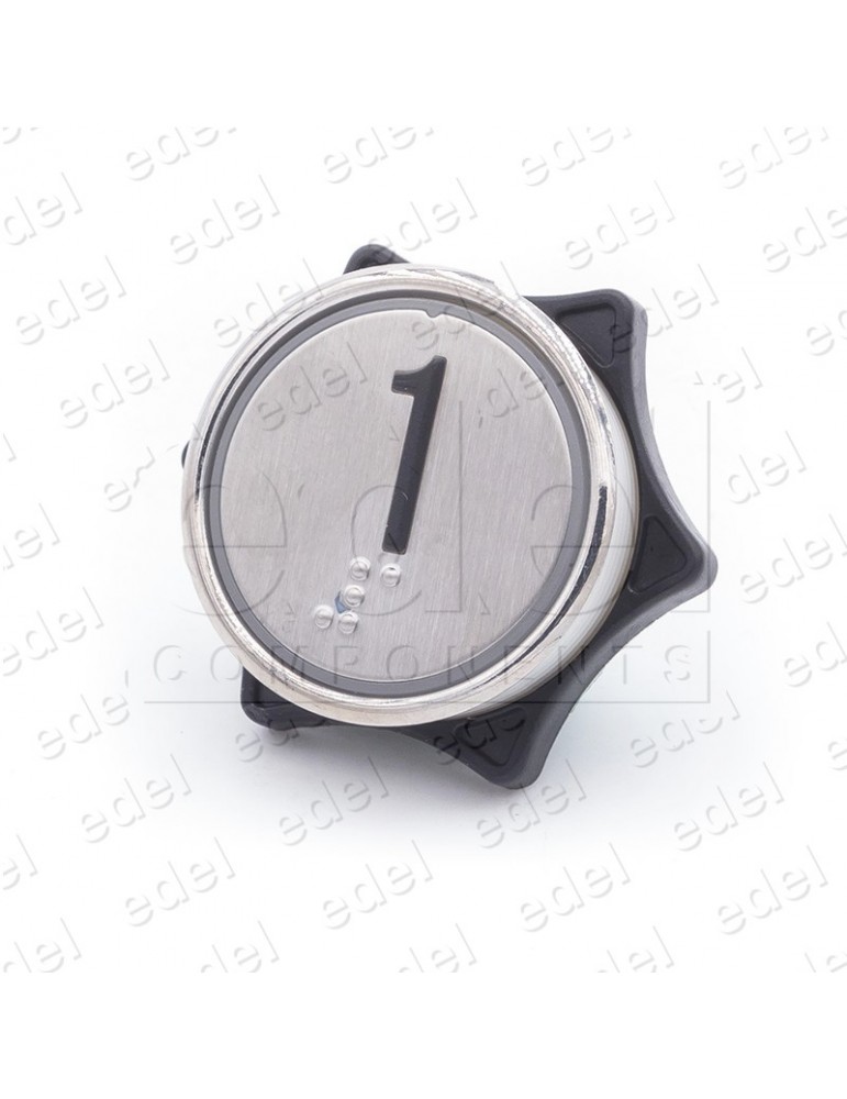 PUSH BUTTON HUNTER MD-7 1NO LIGHT 24V BLUE "1"