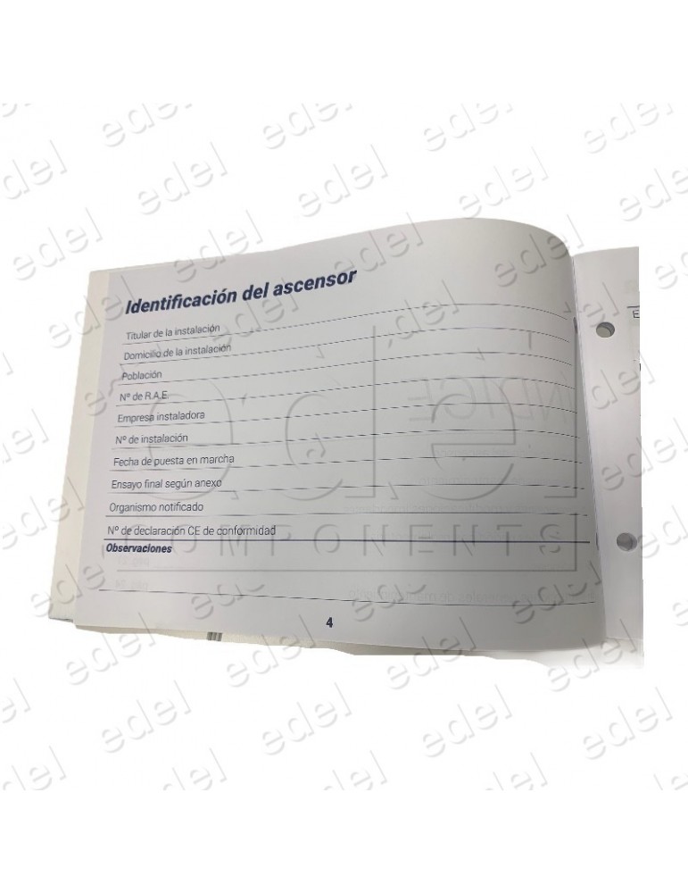 LIBRO MANTENIMIENTO ASCENSORES