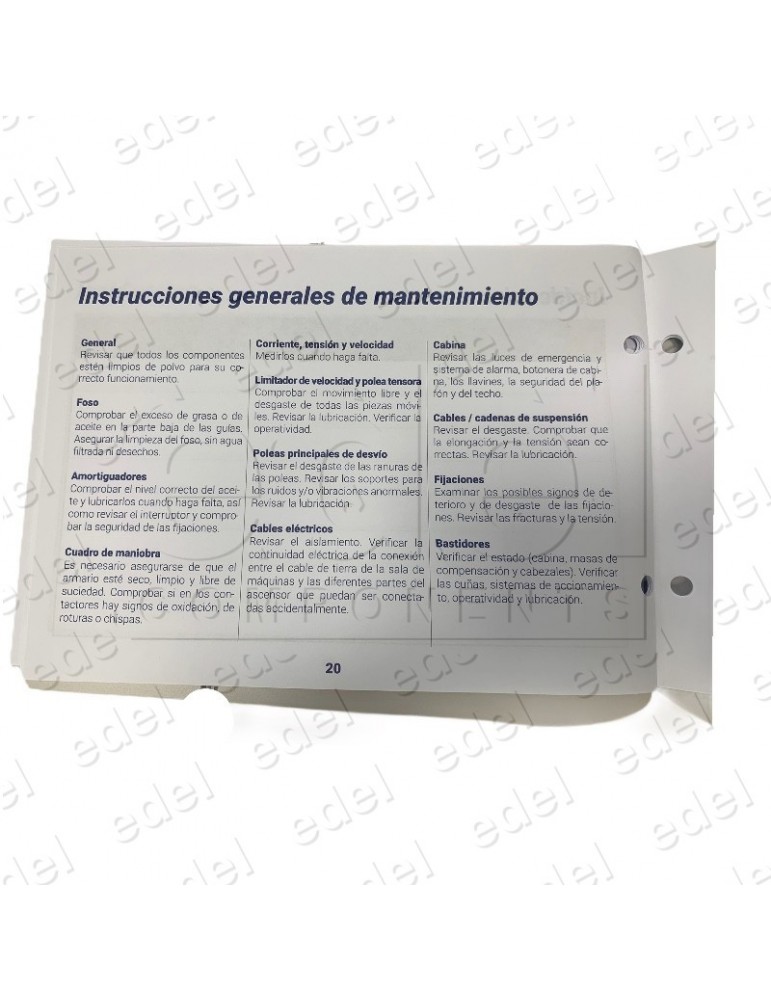 LIBRO MANTENIMIENTO ASCENSORES