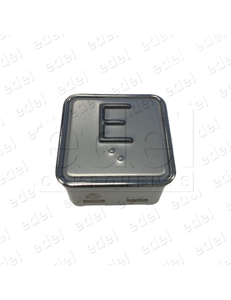 PUSH BUTTON SCHAEFER MT 42  W/BRAILLE RED INOX E