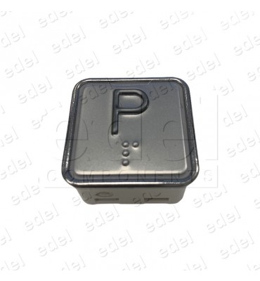 PUSH BUTTON SCHAEFER MT 42  W/BRAILLE RED INOX P