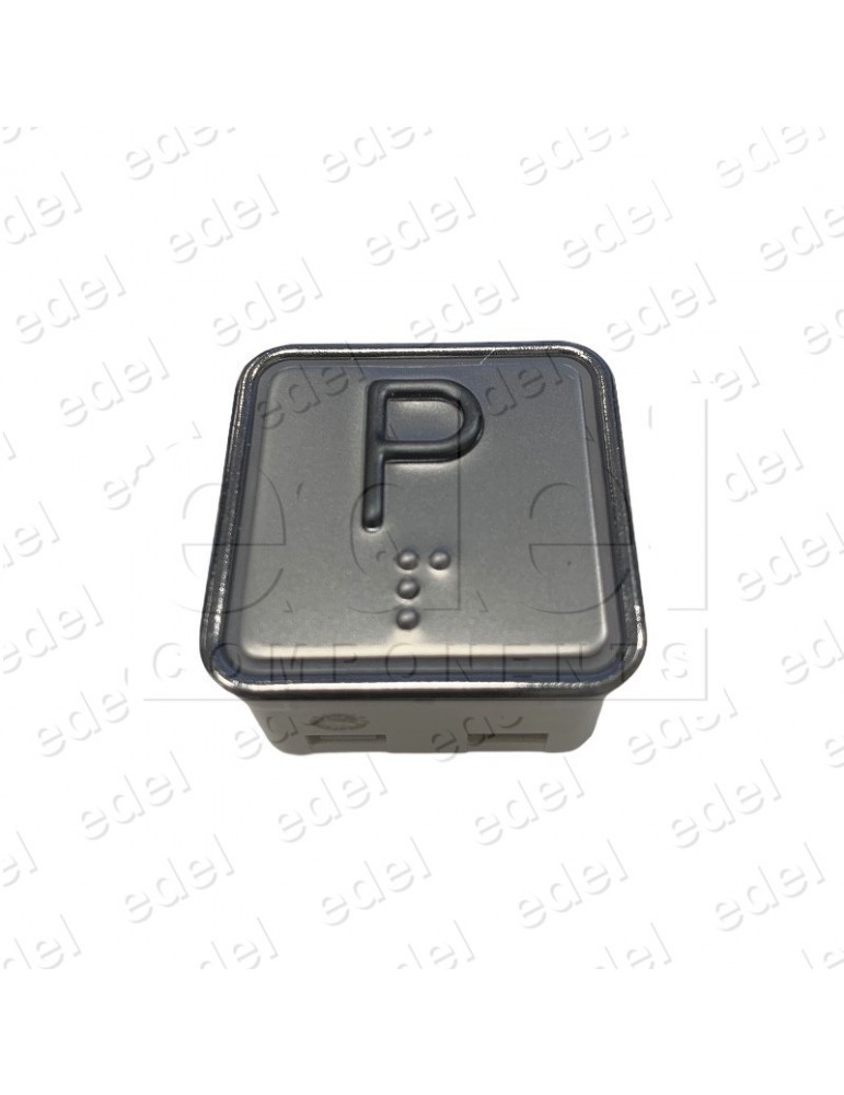 PUSH BUTTON SCHAEFER MT 42  W/BRAILLE RED INOX P