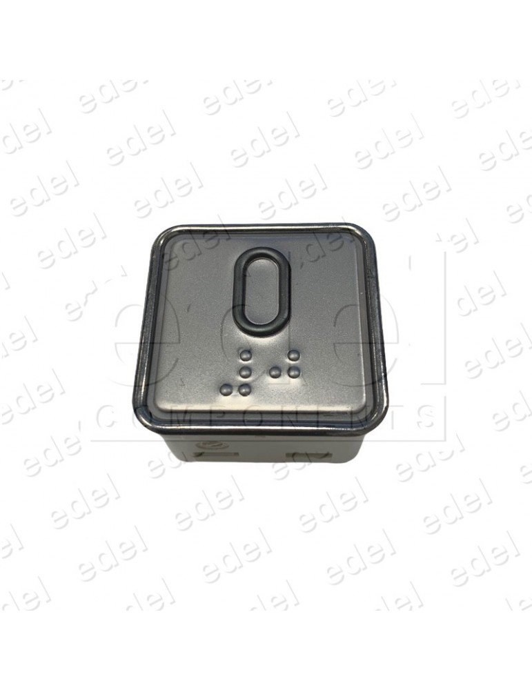 PUSH BUTTON SCHAEFER MT 42  W/BRAILLE RED INOX 0