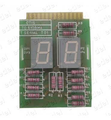 PLACA DISPLAY POSICIÓN OTIS 2 DIGITOS SIN BASE