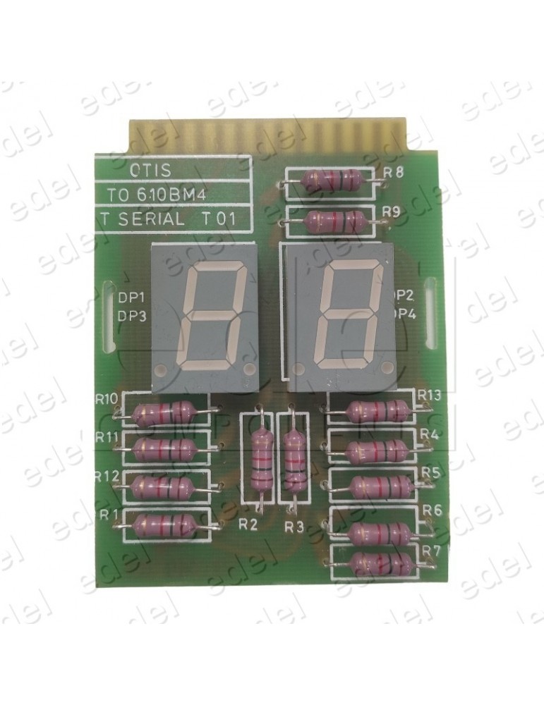 T0610BM4 PLACA DISPLAY POSICIÓN OTIS 2 DIGITOS SIN BASE