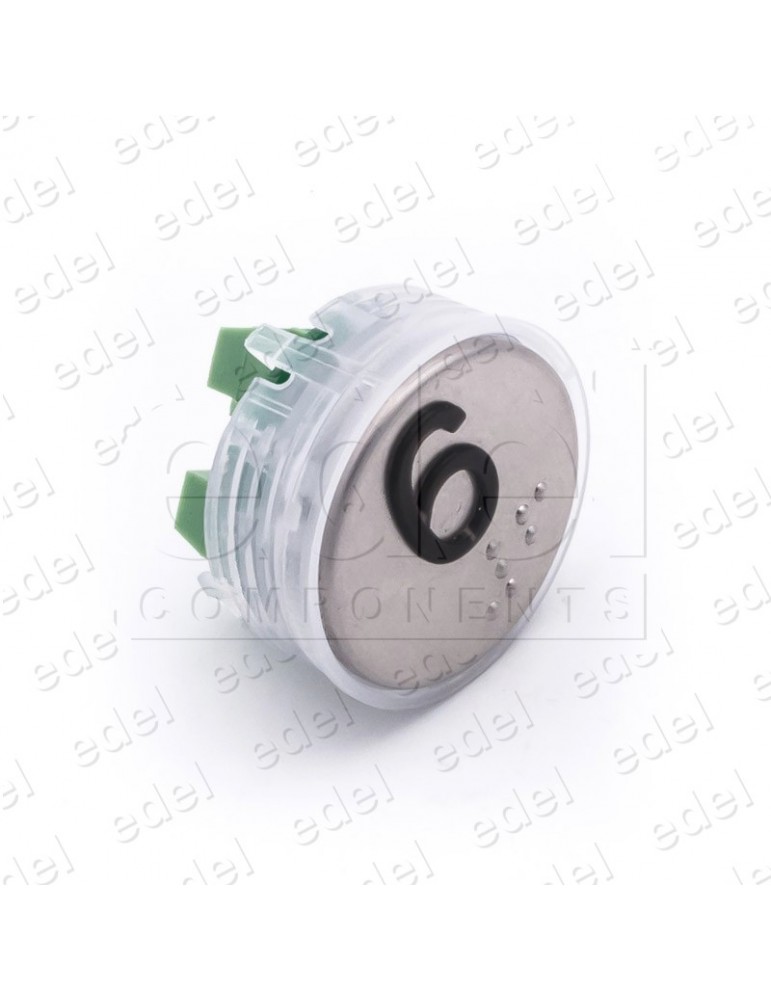 PUSH BUTTON VEGA VENUS  RED LIGHT 12/24V 6