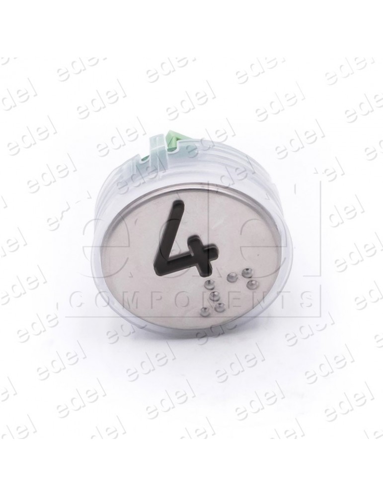 PUSH BUTTON VEGA VENUS  RED LIGHT 12/24V 4