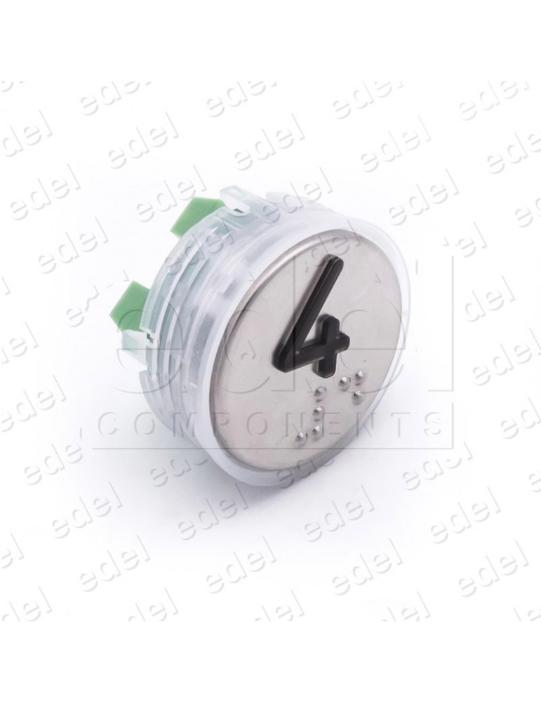 PUSH BUTTON VEGA VENUS  RED LIGHT 12/24V 4